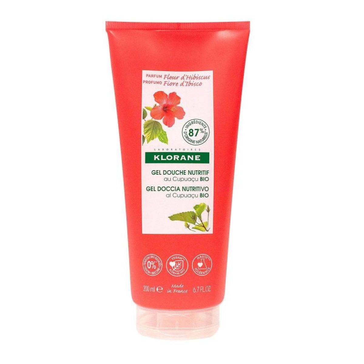 Crème douche nutritive fleur d hibiscus beurre de Cupuaçu 200ml