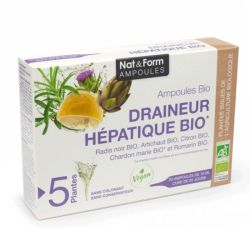 NAT&FORM AMPOULES DRAINEUR HEPATIQUE BIO