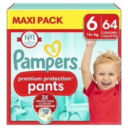 Pampers Prem Prot Pants Maxi Pack T6 64