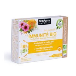 NAT&FORM IMMUNITE BIO 20 AMPOULES DE 10ML