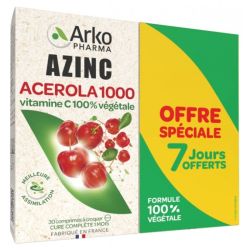 Azinc Vegetal Acerola 1000 Lot De 2
