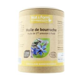 NAT&FORM BOURRACHE BIO+VIT E CAPS120 ECO