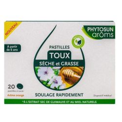 20 pastilles toux sèche et grasse