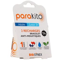 Parakito  2 Recharges Bracelet Anti-Moustiques