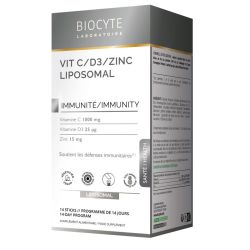 BIOCYTE VIT C-D3-ZINC LIPOSOMAL 14 STICKS