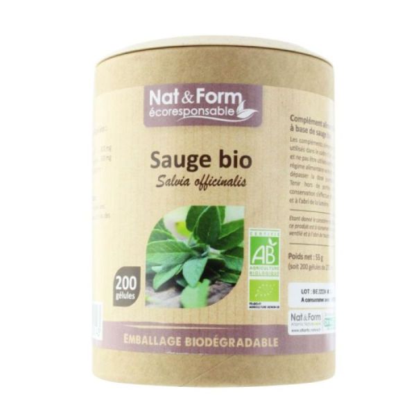 NAT&FORM SAUGE BIO GELU VEG 200 ECO