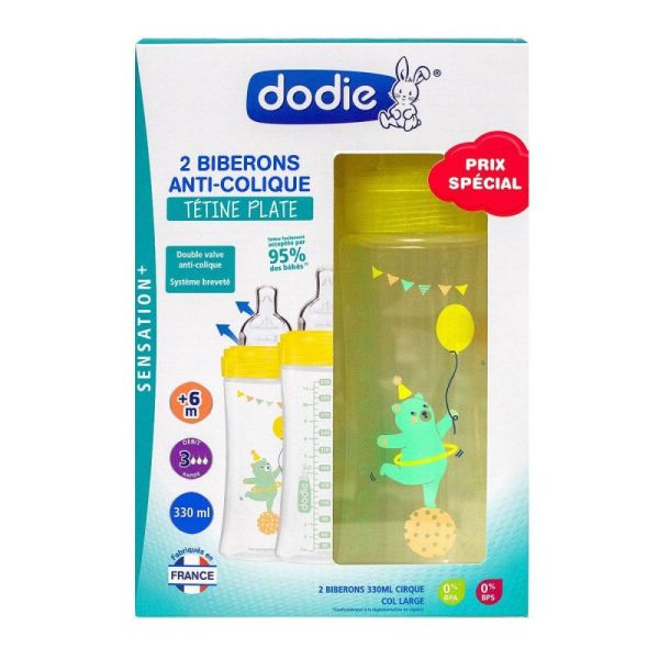 Dodie Bib Coff Sensat+A/Coliq 330Ml Cirqu