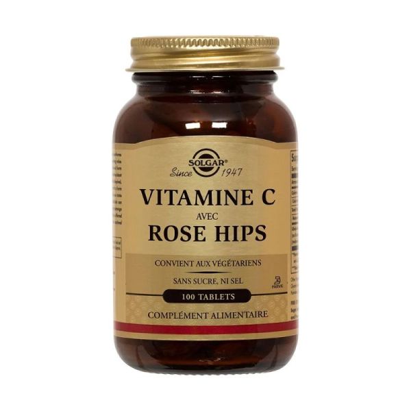 Solgar Vit C 500 Avec Rose Hips Tab 100