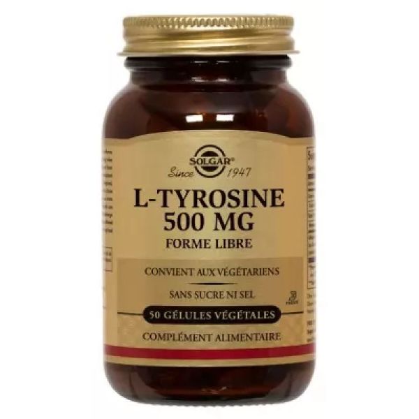 Solgar L-Tyrosine 500 Mg Gelu Veg 50