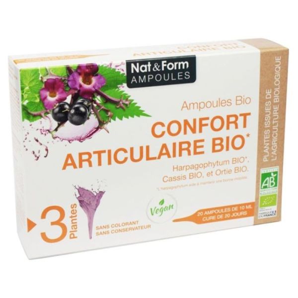 NAT&FORM AMPOULES CONFORT ARTICULAIRE BIO