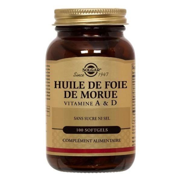 Solgar Huile Foie Morue Softgels Enf 100