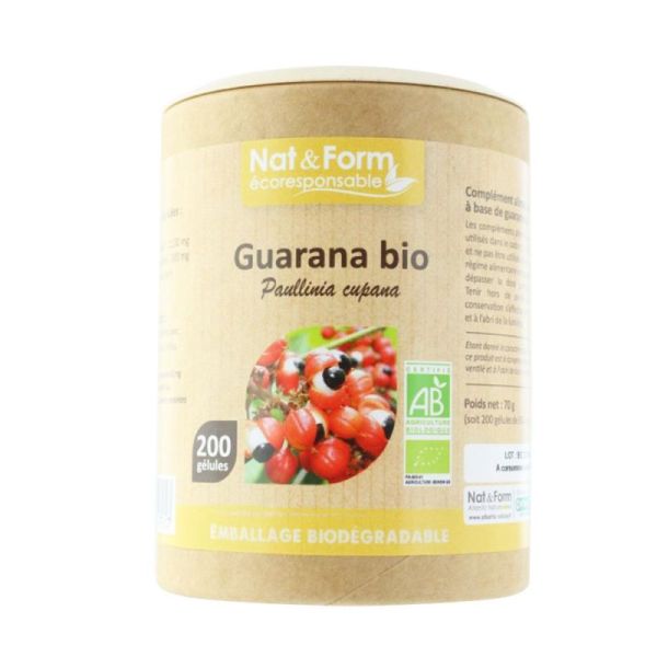 NAT&FORM GUARANA BIO GELU VEG200 ECO