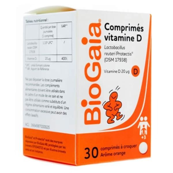 Biogaia Ora+Vit D Cpr Bt30