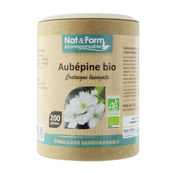 NAT&FORM AUBEPINE BIO GELU VEG 200 ECO