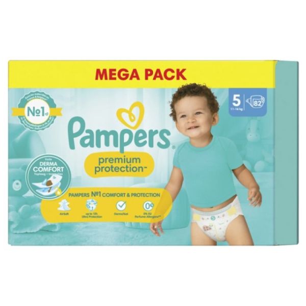 Pampers Prem Prot Mega T5 82