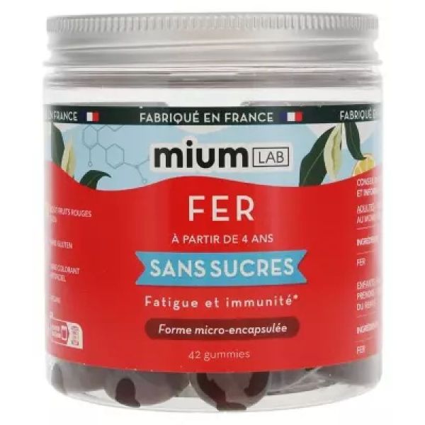 Mium Lab Gummies Fer S/Sucre 42