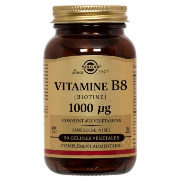 Solgar Vit B8 Biotine 1000?G Gelu Veg50