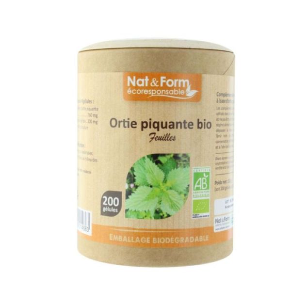 NAT&FORM ORTIE PIQ FEU BIO GEL VEG200 ECO