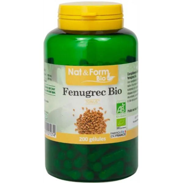 Nat&Form Fenugrec Bio 200 Gelu Veg