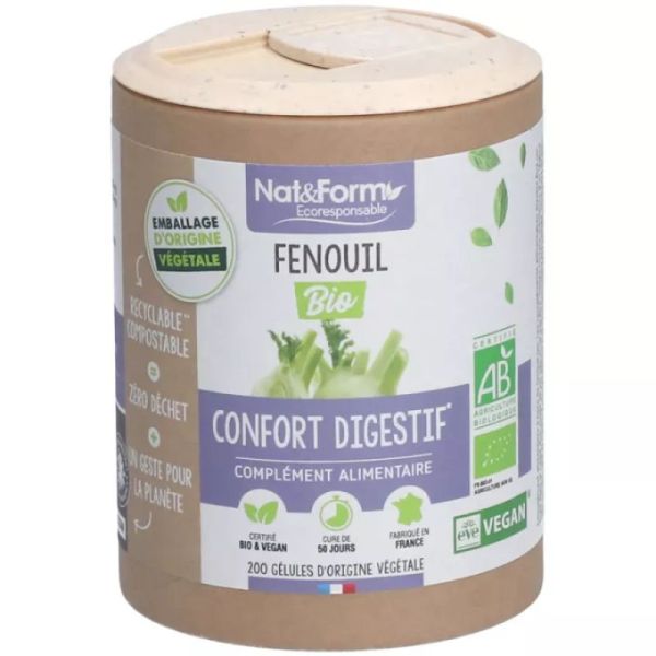 Nat&Form Fenouil Bio 200 Gelu Veg Eco