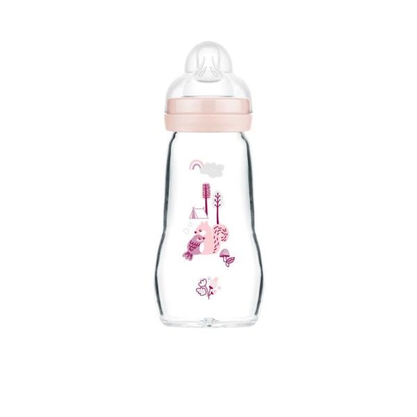 Mam Bib Verre Tet2 Rose 260Ml