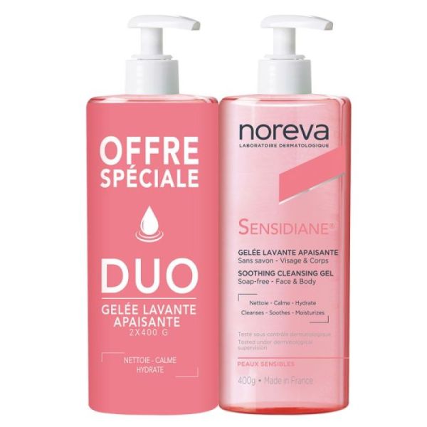 Noreva Sensidiane Gelee Lavante 400G Duo