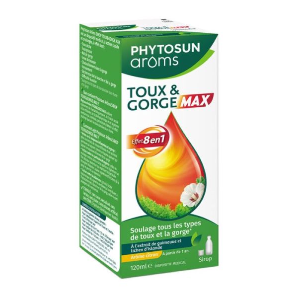 PHYTOSUN'A SIROP TOUX&GORGE MAX 120ML