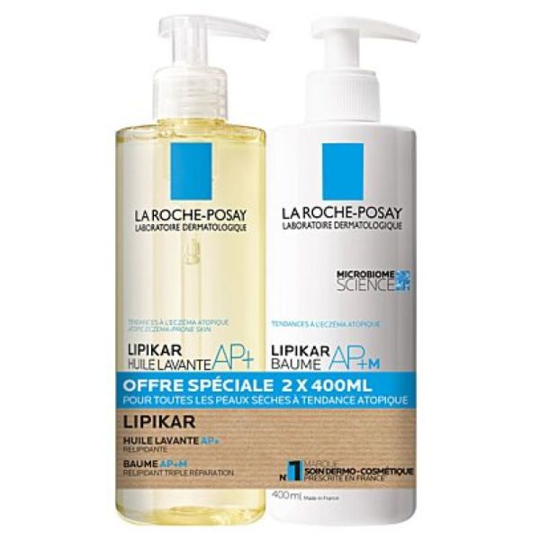 Roche P Lipikar Huile 400Ml + Baume 400Ml