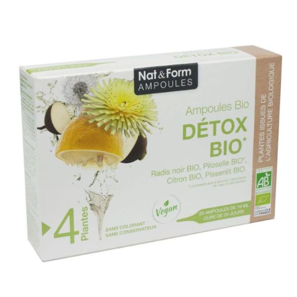 NAT&FORM AMPOULES DETOX BIO