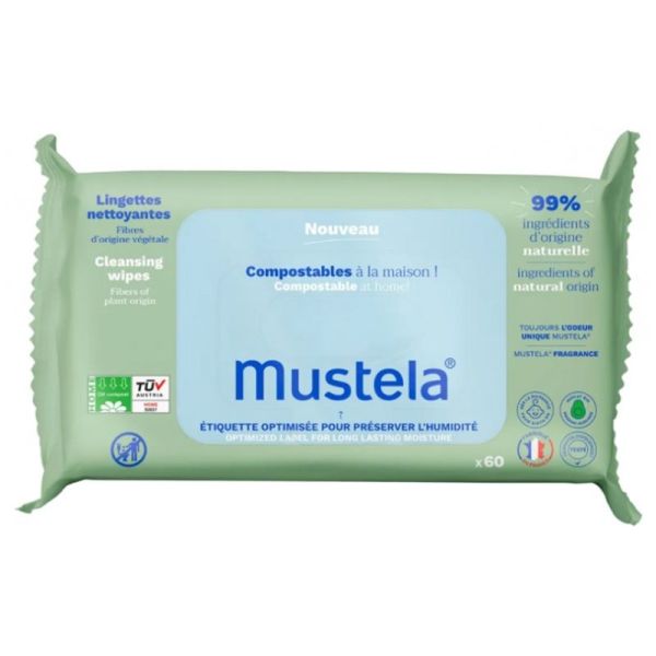 Mustela Lingettes Nett Compost Parf 60