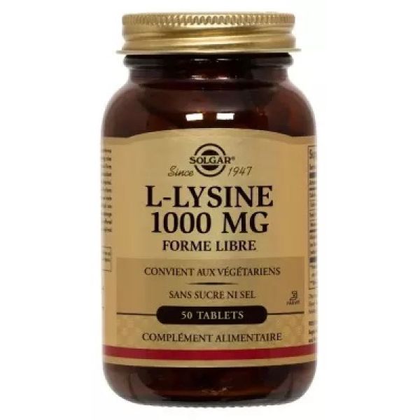 Solgar L-Lysine 1000Mg Tablets 50