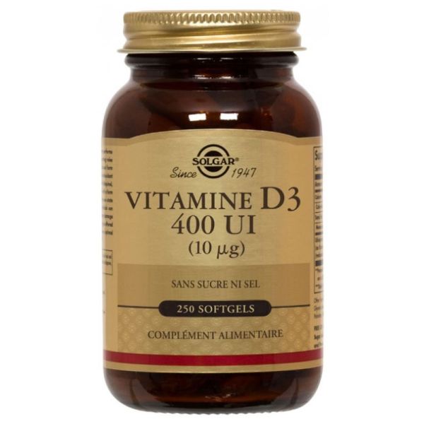 Solgar Vit D3 400 Ui Softgels Gm 250