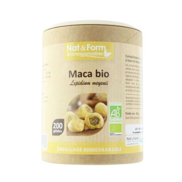 NAT&FORM MACA PEROU BIO GELU VEG 200 ECO