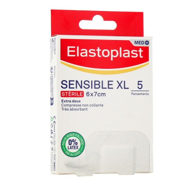 Elastoplast Med Sensible Xl Pans 6X7Cm 5