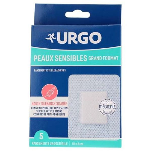 Urgo Peaux Sensibles Grand Format 5 Pans