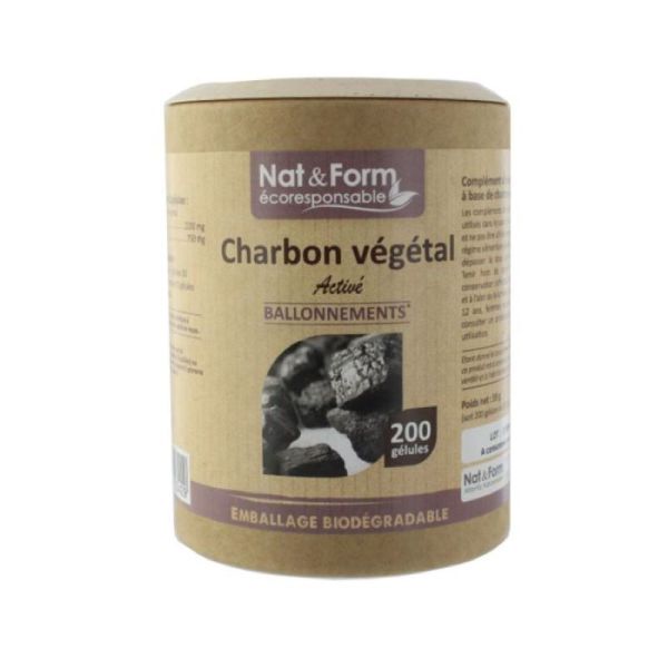 NAT&FORM ECORESP CHARBON VEGETAL 200GEL