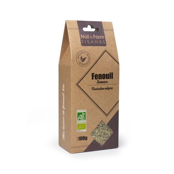 NAT&FORM TISANE FENOUIL SEMENCE BIO 100G