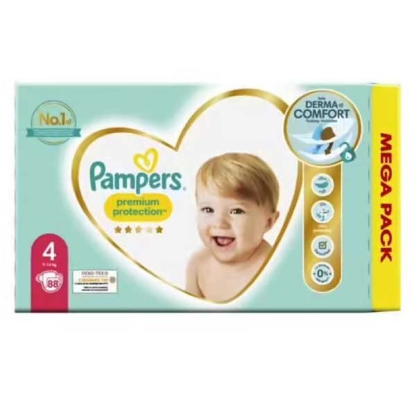 Pampers Premium Protection T4 9-14Kg 88