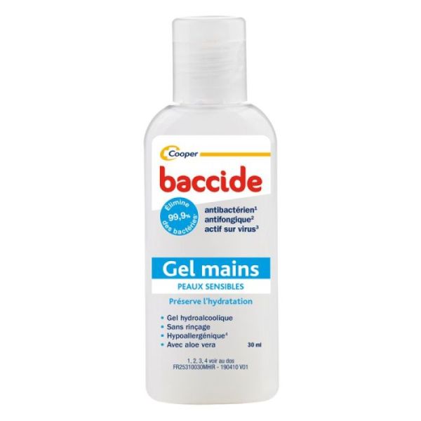 BACCIDE GEL PEAUX SENSIBLE FLACON 30ML