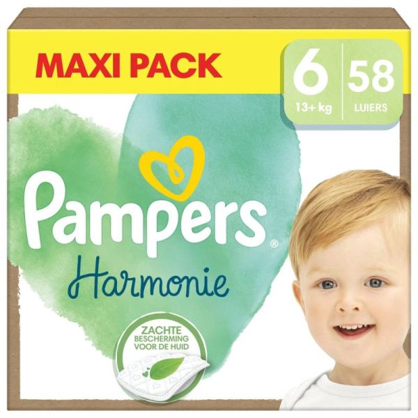 Pampers Harmonie Maxi Pack T6 13Kg Et+ 58