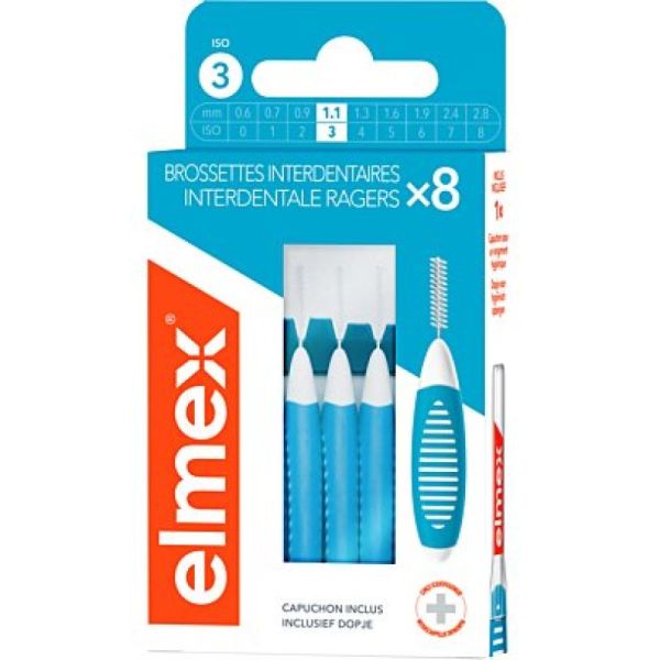 Elmex Brossettes Interdentaires 1,1Mm 8