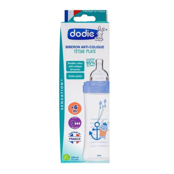 Dodie Bib Sens+ Ac 330Ml Mer +6M Deb3