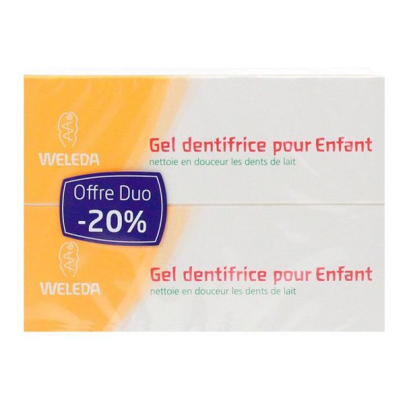 Gel dentifrice pour enfant 2x50ml