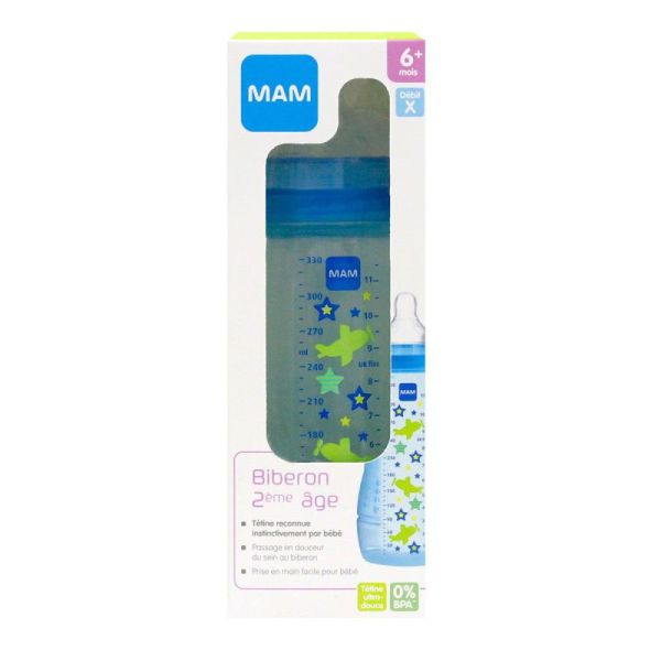 Mam Bib 2A Cercl Bleu 330Ml