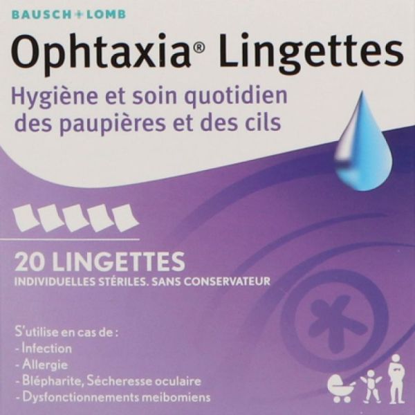 Ophtaxia Lingettes Bt20 Hyg Soin