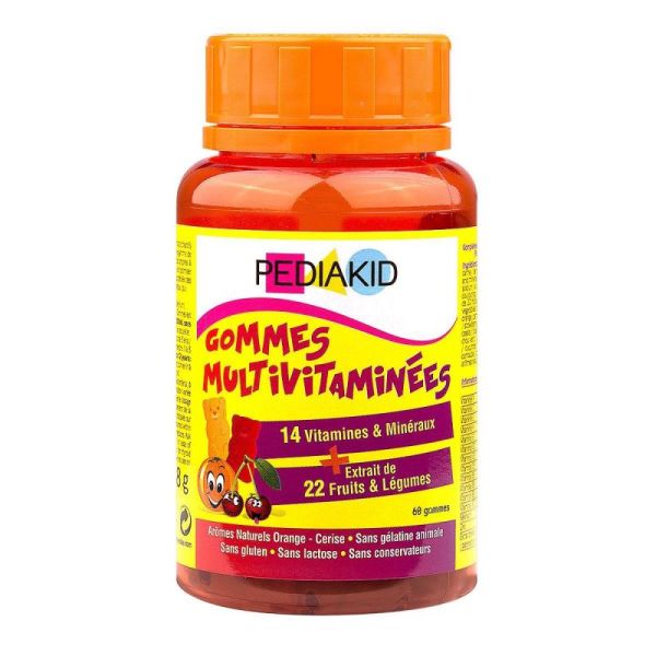 Pediakid Gom Multivitaminees Fl60