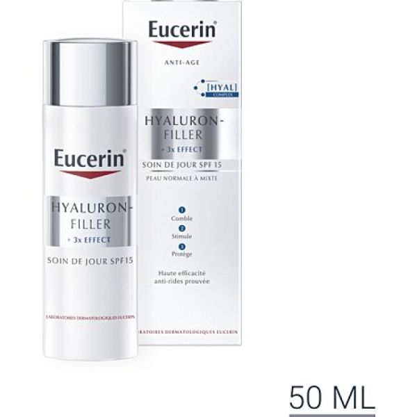 Eucerin Hyalu Filler+ X3 Soin J Pnm P50Ml